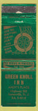 Matchbook Cover - Green Knoll Inn Andy's Place Somerville NJ WEAR