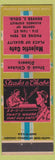 Matchbook Cover - Majestic Cafe Denver Colorado