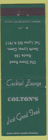 Matchbook Cover - Colton's Cocktail Lounge South Lyme CT