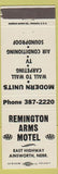 Matchbook Cover - Remington Arms Motel Ainsworth NE