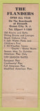 Matchbook Cover - The Flanders Ocean City NJ
