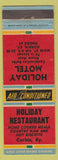 Matchbook Cover - Holiday Restaurant Motel Corbin KY low phone #