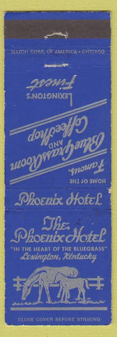 Matchbook Cover - Phoenix Hotel Lexington KY