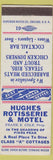 Matchbook Cover - Hughes Rotisserie Motel Colorado Springs Colorado BBQ
