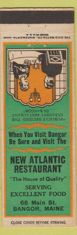 Matchbook Cover - New Atlantic Restaurant Bangor ME