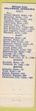 Matchbook Cover - Keen Korner Motel Columbus NE