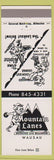 Matchbook Cover - Mountain Lanes Wausau WI bowling billiards