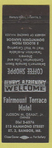 Matchbook Cover - Fountain Terrace Motel Bangor ME