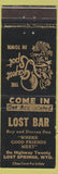 Matchbook Cover - Lost Bar Lost Springs WY