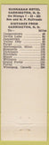 Matchbook Cover - Buchanan Hotel Carrington ND low phone
