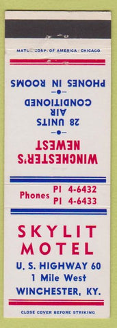 Matchbook Cover - Skylit Motel Winchester KY