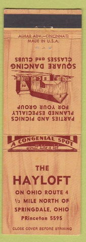 Matchbook Cover - The Hayloft Springdale OH