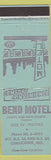 Matchbook Cover - Bend Motel Chillicothe MO light green