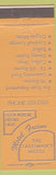 Matchbook Cover - Motel Fresno CA yellow