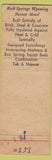 Matchbook Cover - Lariat Lodge East Rock Springs WY motel