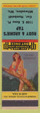 Matchbook Cover - Rudy and Archie's Tap Milwaukee WI chili pinup