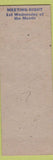 Matchbook Cover - Veterans Association Battery F Mount Vernon NY pinup