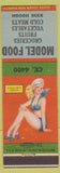 Matchbook Cover - Model Food pinup