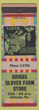 Matchbook Cover - Briggs Clover Farm Store Altoona PA
