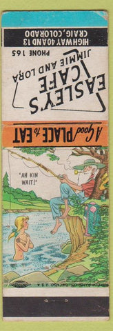 Matchbook Cover - Easley's Cafe Craig CO hillbilly low phone # WEAR