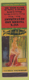 Matchbook Cover - Vic's Tavern Restaurant South Bend IN pinup