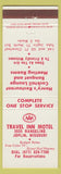 Matchbook Cover - Travel Inn Motel Joplin MO