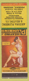 Matchbook Cover - Arizona Plumbing Heating Phoenix AZ pinup