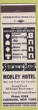 Matchbook Cover - Morley Hotel Chemung NY low phone #