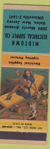 Matchbook Cover - Midtown Electric Supply Union NJ pinup