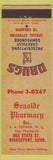 Matchbook Cover - Seaside Pharmacy Bridgeport CT BA Deximer