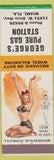 Matchbook Cover - George's Pure oil gas Miami FL pinup