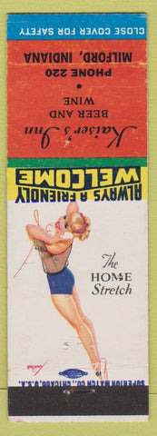 Matchbook Cover - Kaiser's Inn Milford IN low phone # pinup