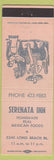 Matchbook Cover - Serenata Inn Long Beach CA Mexican food