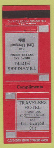 Matchbook Cover - Travelers Hotel East Liverpool OH WEAR