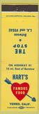 Matchbook Cover - Hart's Yermo CA restaurant