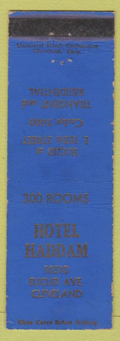 Matchbook Cover - Hotel Haddon Cleveland OH