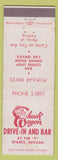 Matchbook Cover - Chuck Wagon Drive In Bar Sparks NV