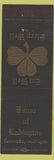 Matchbook Cover - House of Ludington Escanaba MI