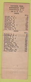 Matchbook Cover - Buckingham Court Fayetteville N