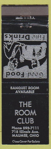 Matchbook Cover - The Room Club Maumee OH