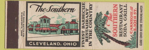 Matchbook Cover - The Southern Restaurant Grill Cleveland OH