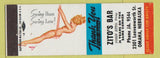 Matchbook Cover - Zito's Bar Omaha NE pinup