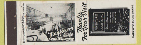 Matchbook Cover - Mayflower Cafe Cody WY