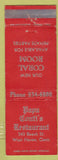 Matchbook Cover - Papa Court's West Haven CT CREASES WORN