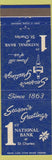 Matchbook Cover - 1st National Bank St Charles MO