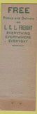 Matchbook Cover - Illinois Central Railroad