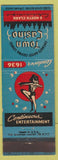 Matchbook Cover - Town Casino Chicago IL girlie