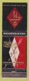 Matchbook Cover - Charterhouse Restaurant New York City Boston Washington