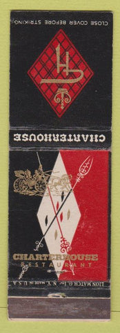 Matchbook Cover - Charterhouse Restaurant New York City Boston Washington