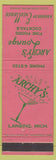 Matchbook Cover - Archy's Lounge Lansing MI